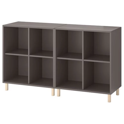 Комбинация для хранения - EKET IKEA/ЭКЕТ ИКЕА, 140x35x80 ,серый (изображение №1)