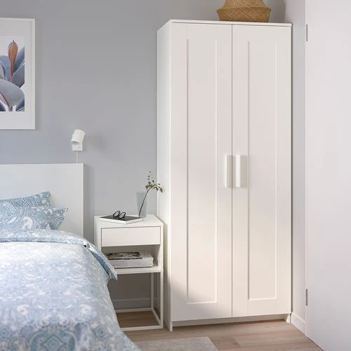Комплект мебели д/спальни - IKEA BRIMNES, 140х200см, белый, БРИМНЭС/БРИМНЕС ИКЕА (изображение №7)