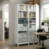Книжный шкаф с дверцей - IKEA BESTA, 120x42x202 см, белый, БЕСТА ИКЕА (изображение №2)