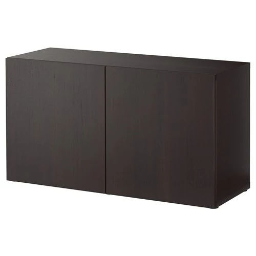 Шкаф - IKEA BESTÅ/BESTA, 120x40x64 см, коричневый, Бесто ИКЕА (изображение №1)