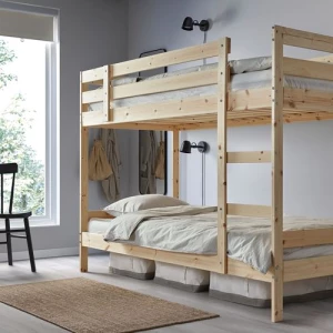Кровать двухъярусная - IKEA MYDAL, 90x200 см, коричневый, ИКЕА