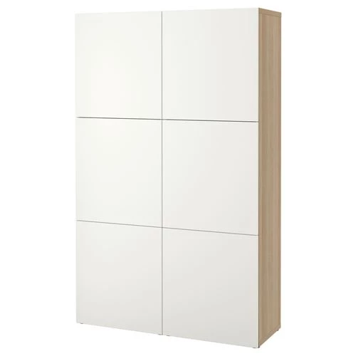 Комбинация для хранения - IKEA BESTÅ/BESTA/ Беста/Бесто ИКЕА, 120x40x192 см, белый, (изображение №1)