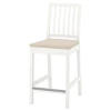 Барный стул - IKEA EKEDALEN/ИКЕА ЭКЕДАЛЕН , 45х51х101 см, белый/бежевый