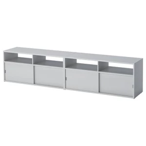 Тумба под ТВ - IKEA SPIKSMED/СПИКСМЕД ИКЕА, 32х44х194 см, серый