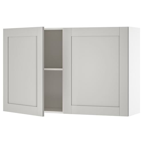 Кухонный настенный шкаф - IKEA KNOXHULT, 120x75 см, серый, Кноксхульт ИКЕА