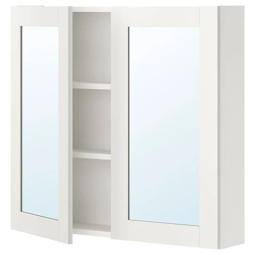Навесной шкаф - ENHET IKEA/ЭНХЕТ ИКЕА, 80x15x75 см, белый (изображение №1)