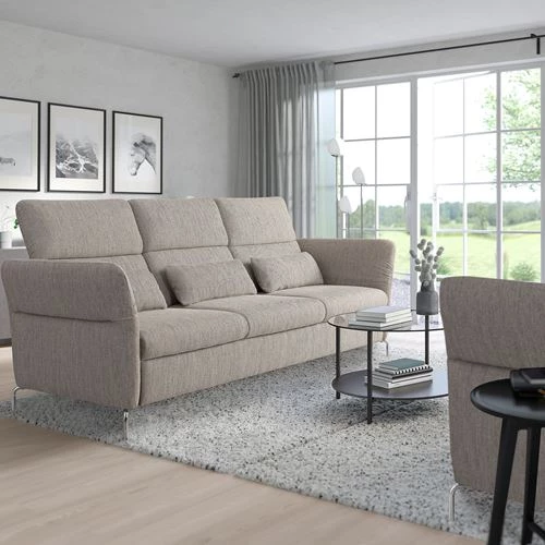 Диван 3-местный - IKEA FAMMARP, 108x109x274см, серый, ФАММАРП ИКЕА (изображение №2)
