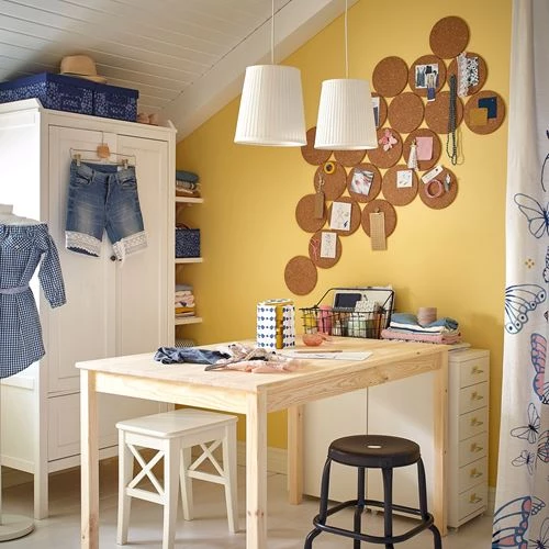 Стол - IKEA INGO, 120х75х73 см, бежевый, ИНГУ ИКЕА (изображение №3)