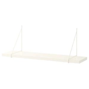 Полка настенная - BERGSHULT/PERSHULT IKEA/БЕРГСХУЛЬТ/ ПЕРСХУЛЬТ ИКЕА, 80x20 см, белая