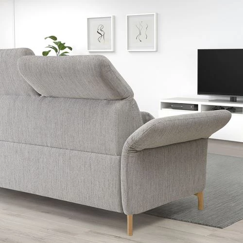 Диван 3-местный - IKEA FAMMARP, 108x109x274см, серый/бежевый, ФАММАРП ИКЕА (изображение №3)
