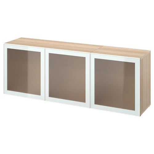 Комбинация для хранения - IKEA BESTÅ/BESTA/БЕСТА/БЕСТО ИКЕА, 180x42x65 см, коричневый (изображение №1)