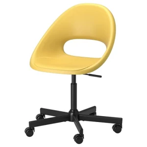 Стул офисный - IKEA ELDBERGET/MALSKÄR/MALSKAR, желтый/черный, ЭЛДБЕРГЕТ/МАЛЬСКЭР ИКЕА