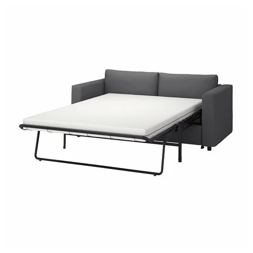 Диван-кровать 2-местный - IKEA VIMLE, 190х98х83 см, серый/белый, ВИМЛЕ ИКЕА (изображение №2)