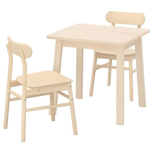 Обеденный набор - NORRÅKER/NORRARYD/RÖNNINGE / RОNNINGE   IKEA/  НОРРОКЕР/ РЁННИНГЕ  ИКЕА,  74х74 см, под беленый дуб (изображение №1)