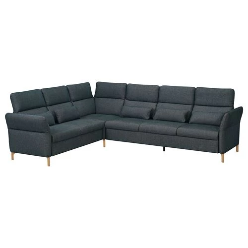 5-местный угловой диван и шезлонг - IKEA FAMMARP, 108x109см, черный, ФАММАРП ИКЕА (изображение №1)