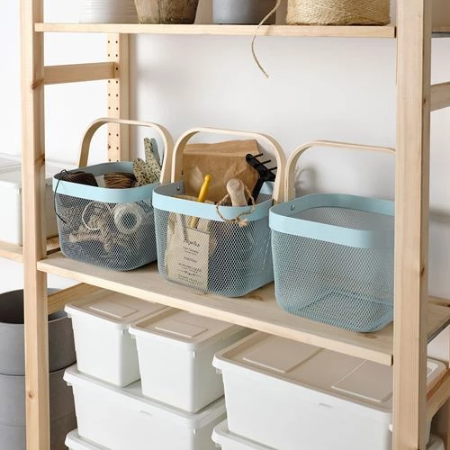 Корзина - RISATORP IKEA/ РИСАТОРП ИКЕА,  голубой (изображение №3)