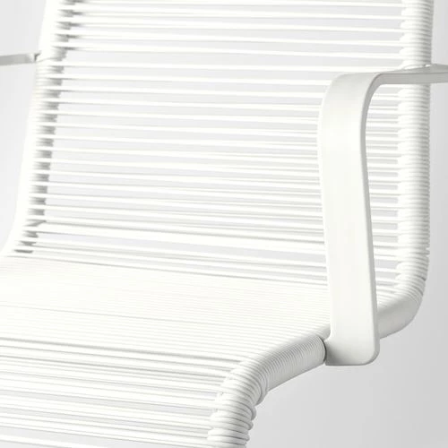 Стул садовый - IKEA VÄSMAN/VASMAN, 92х54 см, белый, ВЭСМАН ИКЕА (изображение №4)