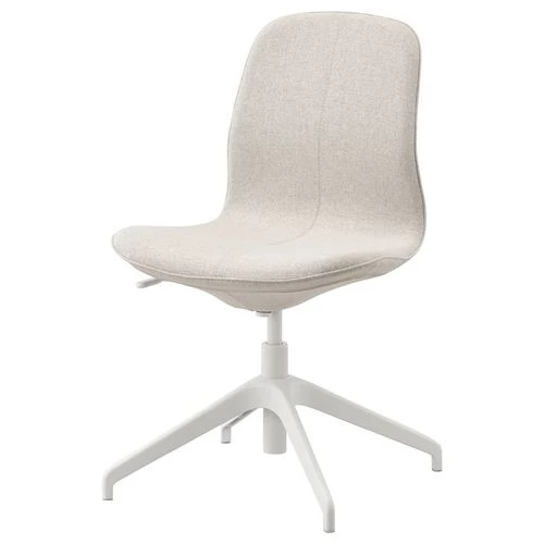 Офисный стул - IKEA LÅNGFJÄLL/LANGFJALL, 68x68x92см, белый, ЛОНГФЬЕЛЛЬ  ИКЕА (изображение №1)