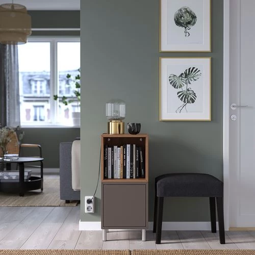 Комбинация для хранения - EKET IKEA/ЭКЕТ ИКЕА, 35x35x80, серый (изображение №3)