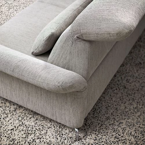 4-местный диван и шезлонг - IKEA FAMMARP, 176x108x343см, серый, ФАММАРП ИКЕА (изображение №6)
