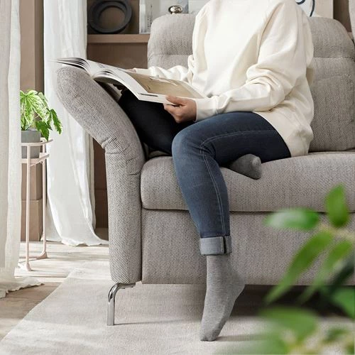 4-местный диван и шезлонг - IKEA FAMMARP, 176x108x343см, серый, ФАММАРП ИКЕА (изображение №9)