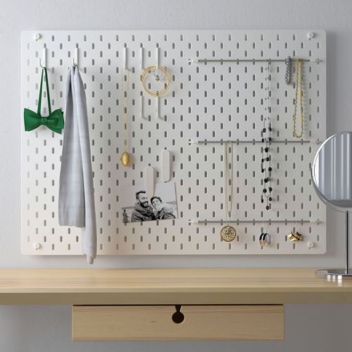 Комбинированная перфорированная доска  - SKÅDIS / SKАDIS IKEA/ СКОДИС  ИКЕА,  76х56 см, белый
