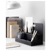 Органайзер для канцелярских принадлежностей - IKEA RISSLA, 32x16x23 см, черный,  РИССЛА ИКЕА (изображение №2)