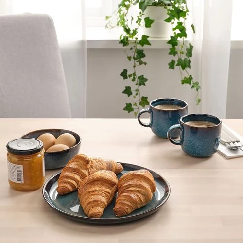 Тарелка - IKEA GLADELIG, 25 см, 4 предмета, синий ГЛАДЕЛИГ  ИКЕА (изображение №3)