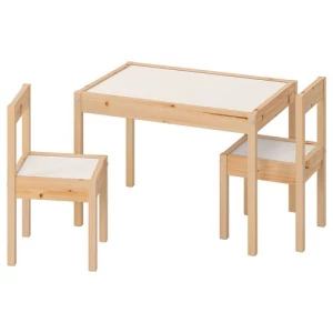 Стол детский - IKEA LÄTT/LATT, 45х48/28х28 см, бежевый/коричневый, ИКЕА