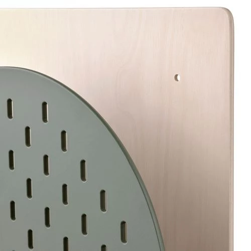 Полка настенная - VATTENKAR  IKEA/ ВАТТЕНКАР ИКЕА,  8x38x32 см, под беленый дуб/ зеленый (изображение №6)