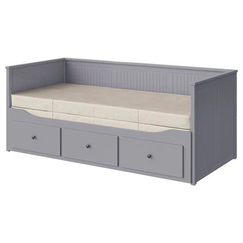 Кушетка - IKEA HEMNES/VANNAREID, 80x200 см, серый, Хемнес/Ваннэреид ИКЕА (изображение №1)