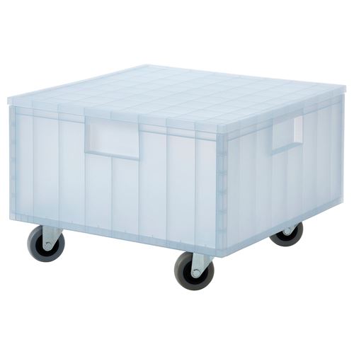 Органайзер с крышкой - IKEA PANSARTAX, 33x33x23 см, голубой, ИКЕА
