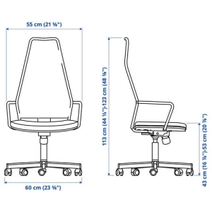 Игровое кресло - HUVUDSPELARE IKEA ХУВУДСПЕЛАРЕ ИКЕА, 54х55 см, чёрный