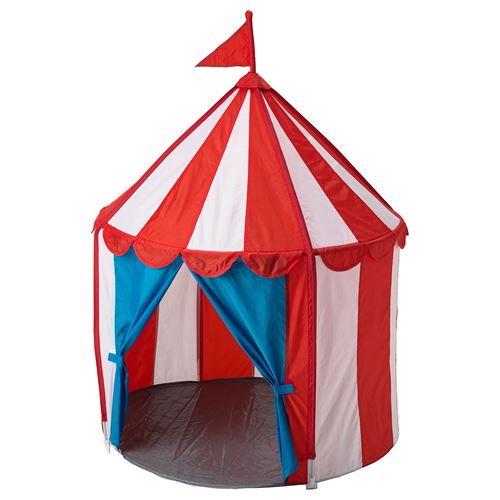 Детская палатка - IKEA CIRKUSTALT/CIRKUSTÄLT, 100 см, красный/белый/синий ЦИРКУСТЭЛЬТ ИКЕА