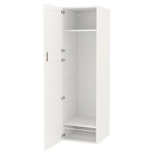 Высокий шкаф - ENHET IKEA/ЭНХЕТ ИКЕА, 60х62х210 см, белый (изображение №1)