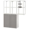 Стеллаж - IKEA ENHET, 120х32х150 см, белый/серый, ЭНХЕТ ИКЕА