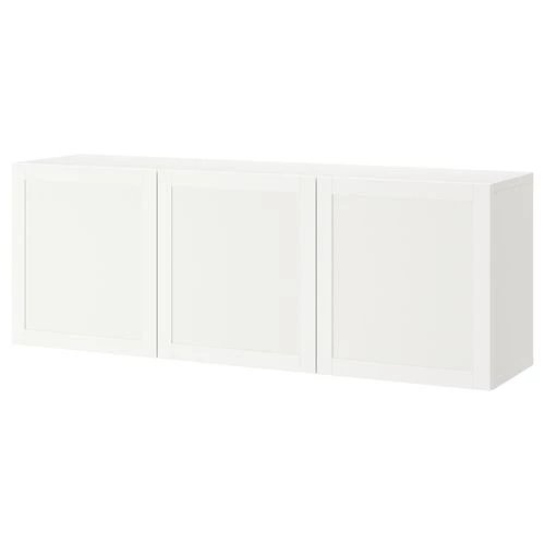 Навесной шкаф - IKEA BESTÅ/BESTA, 180x42x64 см, белый, БЕСТО ИКЕА (изображение №1)