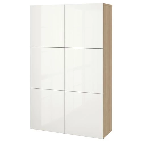 Комбинация для хранения - IKEA BESTÅ/BESTA/ Беста/Бесто ИКЕА, 120x40x192 см, белый (изображение №1)