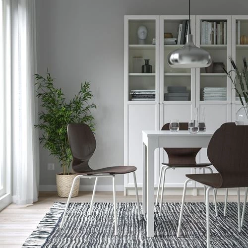 Стул - IKEA SIGTRYGG/SEFAST, 82х52х50 см, темно-коричневый/белый, ИКЕА (изображение №2)