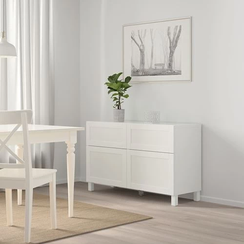 Комбинация для хранения - IKEA BESTÅ/BESTA/Беста/Бесто ИКЕА, 120x42x74 см, белый, (изображение №6)