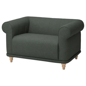 Кресло - IKEA VISKAFORS, 134х90х74 см, зеленый/бежевый, ВИСКАФОРС ИКЕА