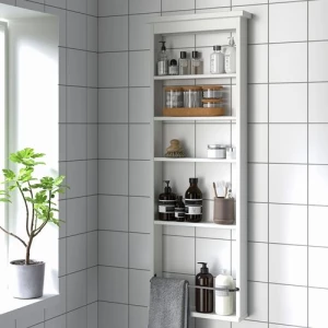 Полка настенная - IKEA HEMNES, 10x42x118 см, белый, Хемнэс ИКЕА