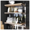Подвесная полка - IKEA KUNGSFORS, 80х64 см, белый/светло-коричневый, КУНГСФОРС ИКЕА (изображение №3)