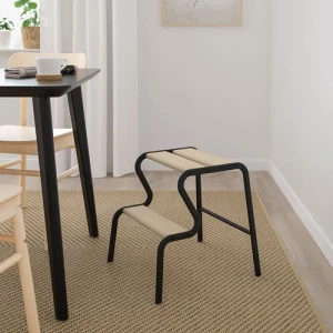 Табурет-лестница - IKEA GRUBBAN/ГРЮББАН ИКЕА, 42,7х40,3х44,8 см, черный/коричневый