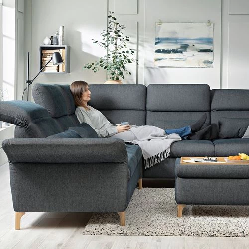 5-местный угловой диван и шезлонг - IKEA FAMMARP, 108x109см, черный, ФАММАРП ИКЕА (изображение №6)