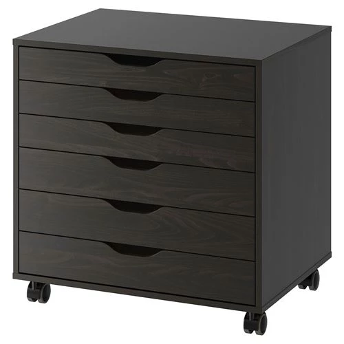 Блок хранения - IKEA ALEX, 67x66 см, коричневый, Алекс ИКЕА (изображение №1)