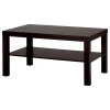 Журнальный стол - IKEA LACK/ИКЕА ЛАКК, 90х55х45 см, черно-коричневый