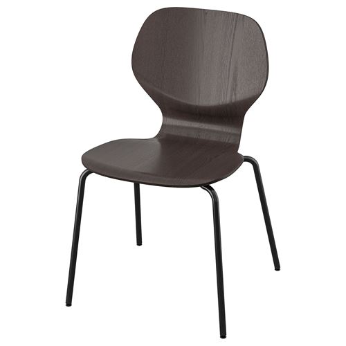 Стул - IKEA SIGTRYGG/SEFAST, 82х52х50 см, темно-коричневый/черный, ИКЕА