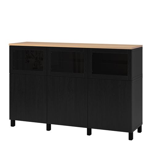 Комбинация для хранения - IKEA BESTÅ/BESTA/БЕСТА/БЕСТО ИКЕА, 180x42x114 см, черный