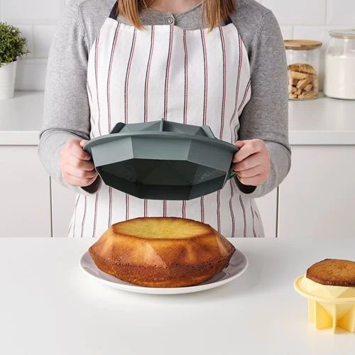 Силиконовая форма для торта - IKEA TÅRTBAK/TARTBAK, 2л, серый, ТОРТБАК ИКЕА (изображение №2)